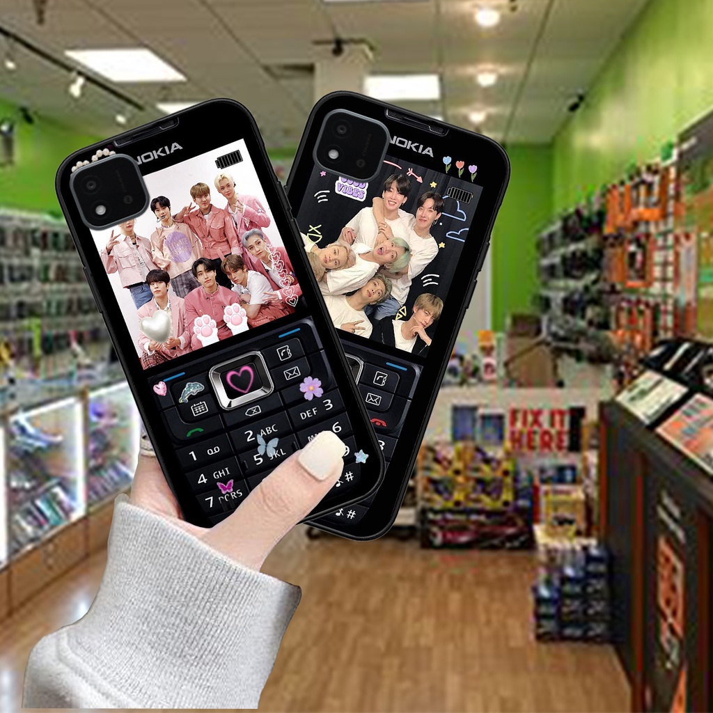 Ốp Realme C20 / C11 2021 bộ hình điện thoại nokia huyền thoại , BTS , Vpop cute