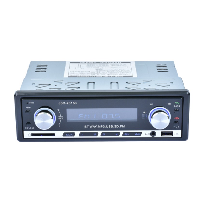 Đầu Nghe Nhạc MP3 Hỗ Trợ Bluetooth Kiêm Đài FM Cho Ô Tô JSD-20158