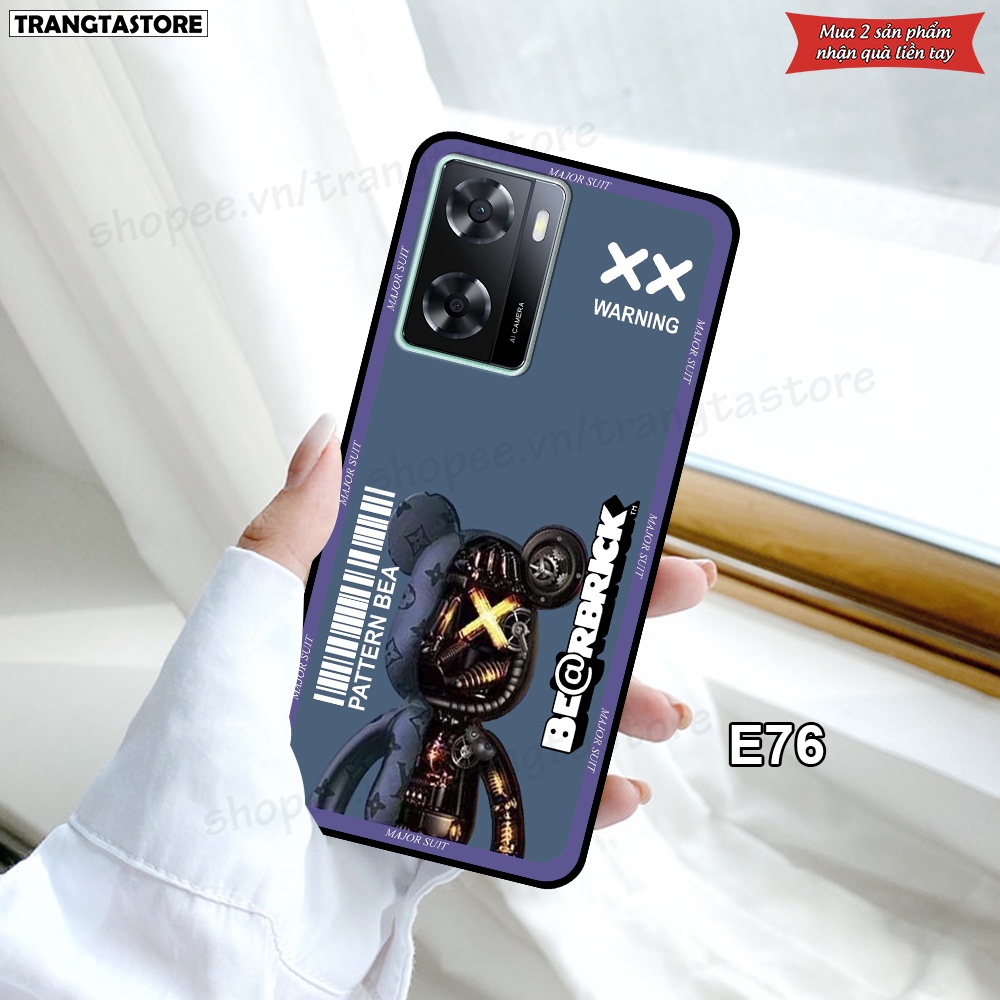 Ốp Oppo A57 4G in hình gấu Bearbrick,Metal Style,Doremon siêu dễ thương chất lượng