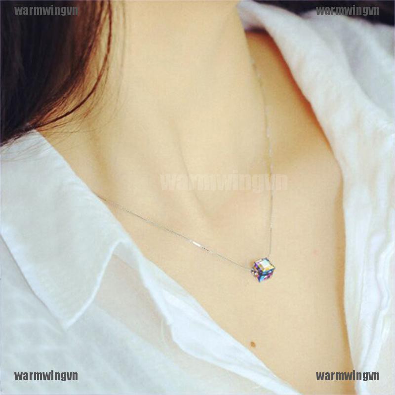 Vòng cổ Mặt Khối Pha Lê Ma Thuật Thời Trang Cho Nữ