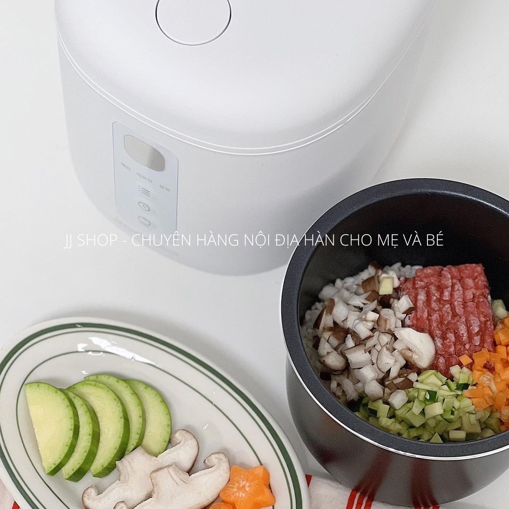 Nồi Cơm Điện Mini Jenniferoom Macaron Hàn Quốc - Nấu Cơm, Nấu Cháo, gạo Lứt, Thức Ăn Dặm Cho Bé