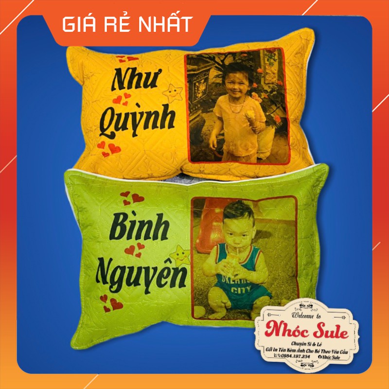 Gối in hình cho bé theo yêu cầu