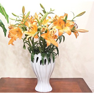Lọ bàn tay Phật, lọ hoa decor trang trí bàn làm việc nhà cửa gốm sứ Bát Tràng cực xinh yêu