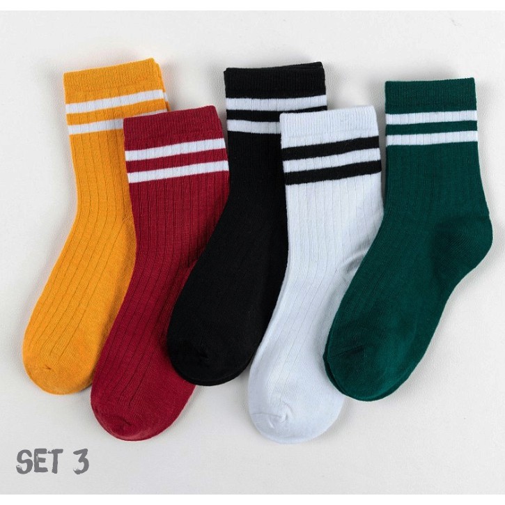 Set 5 đôi vớ tất cổ cao nữ xuất Nhật cực xinh