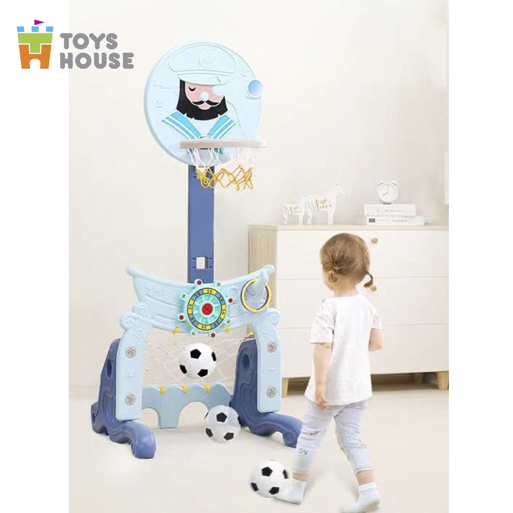 Bộ đồ chơi thể thao đa năng cho bé: Bóng đá, ném vòng, bóng rổ Toys House WM19041, hàng chính hãng cao cấp