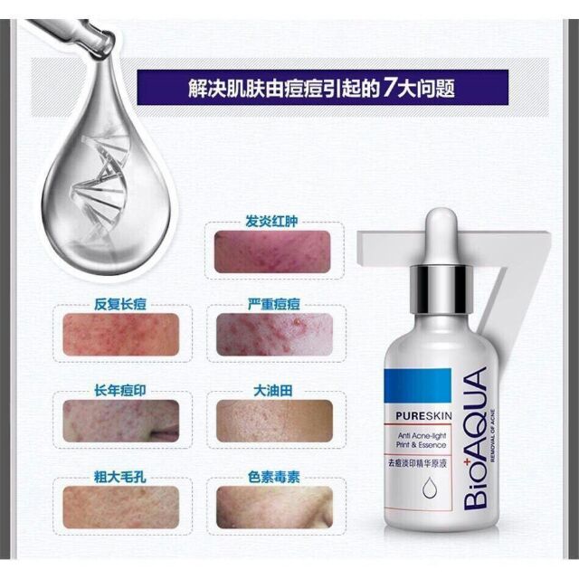 serum trị mụn siêu trắng da bioaqua