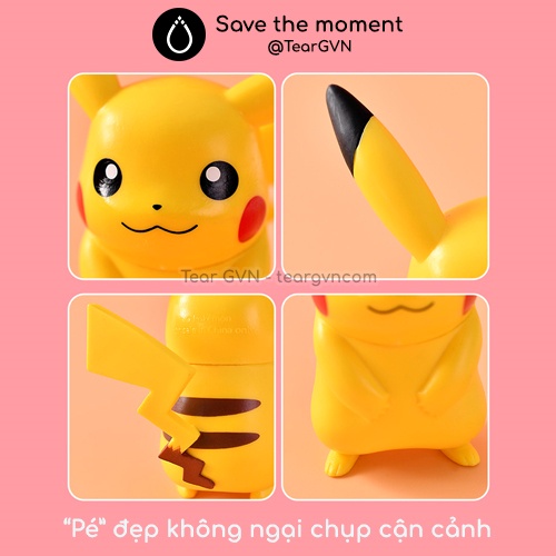 Mô hình Pokemon nội địa chính hãng Pikachu, Psyduck, Bulbasaur, Squirtle, Charmander, Jigglypuff