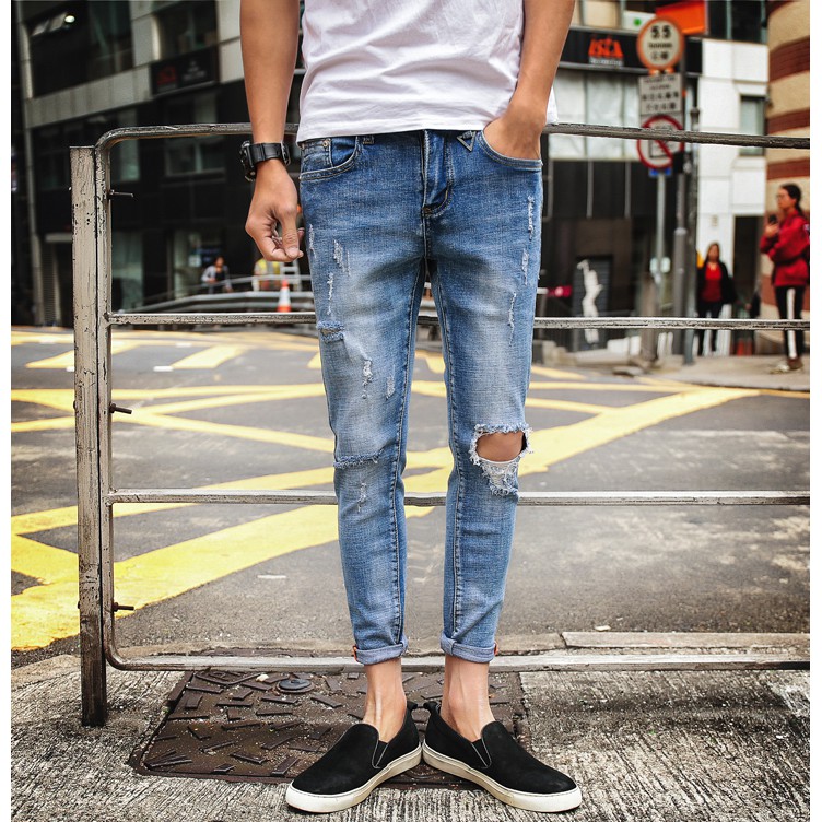 Quần jeans rách gối - Q17