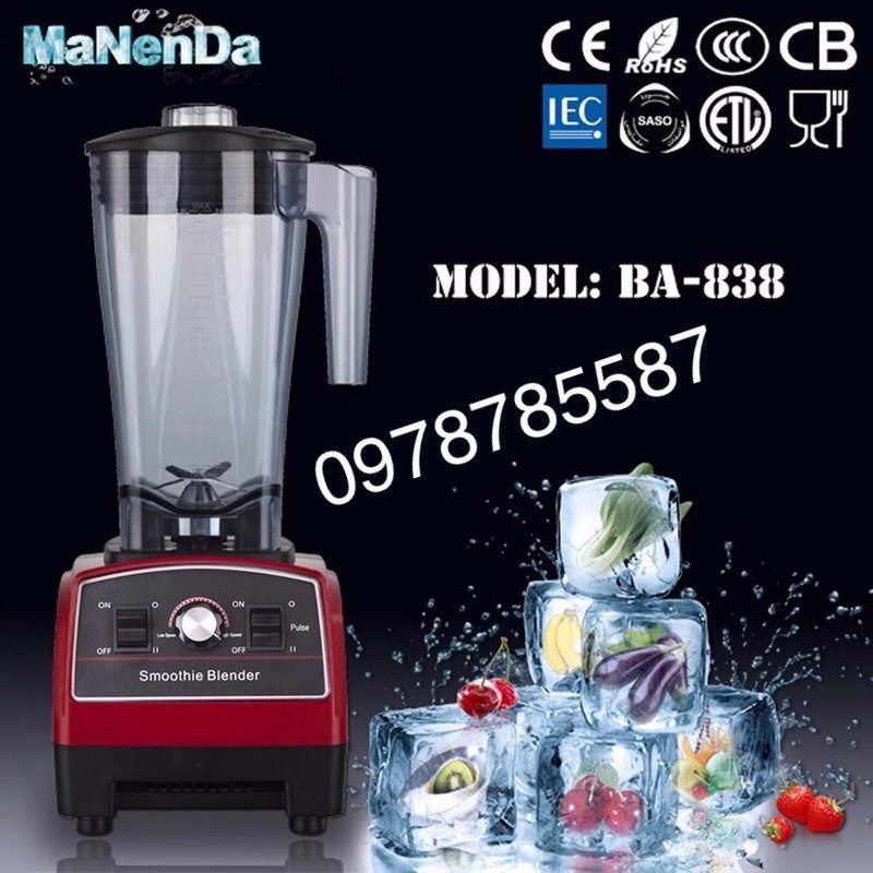 Máy xay sinh tố công nghiệp BLENDER 838 - Công suất 2200W