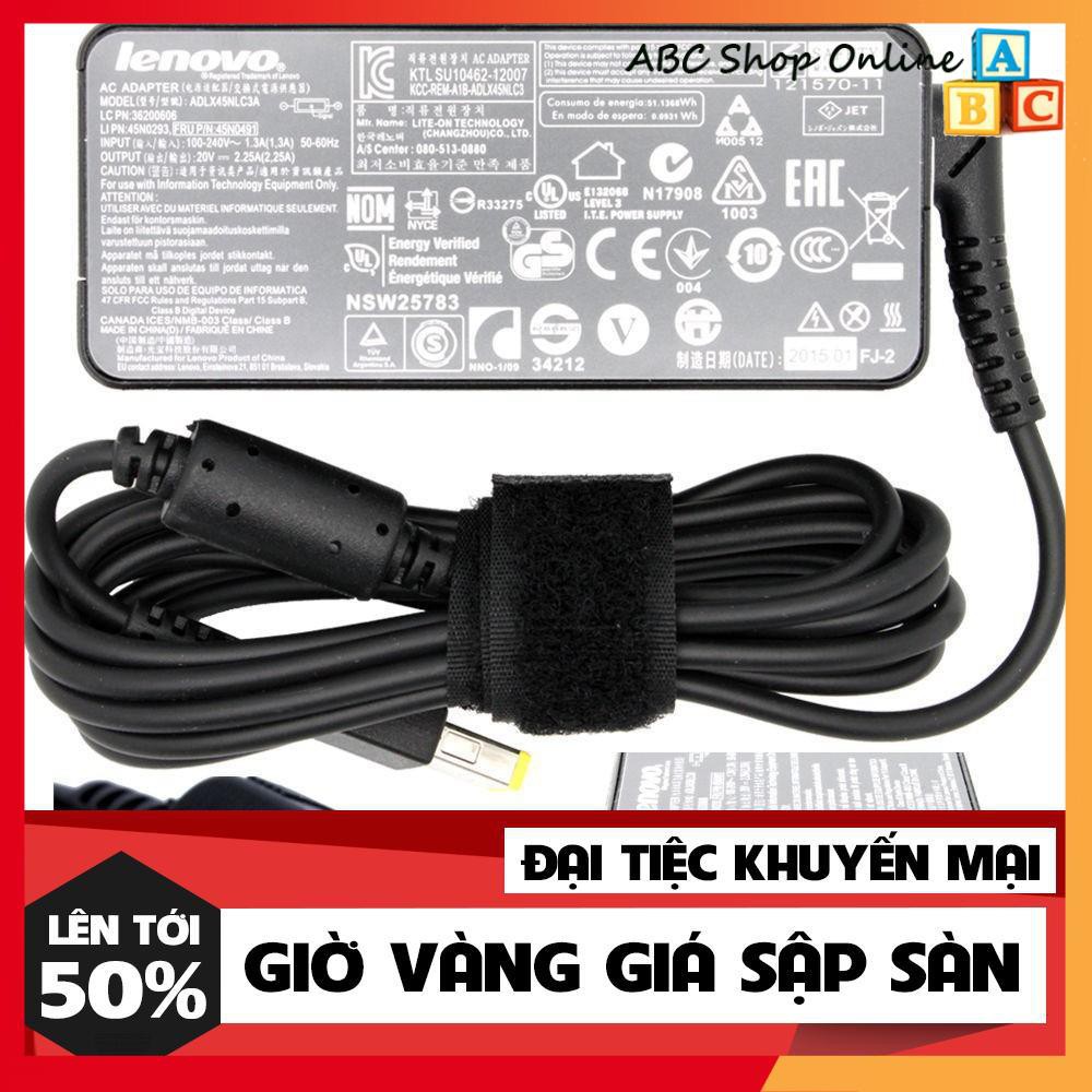 Sạc Laptop Lenovo IDEAPAD U300S S3 G500S S531 E431 20V – 3.25A 65W CHÂN USB