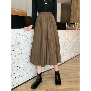 [Sale] Chân váy midi xếp li