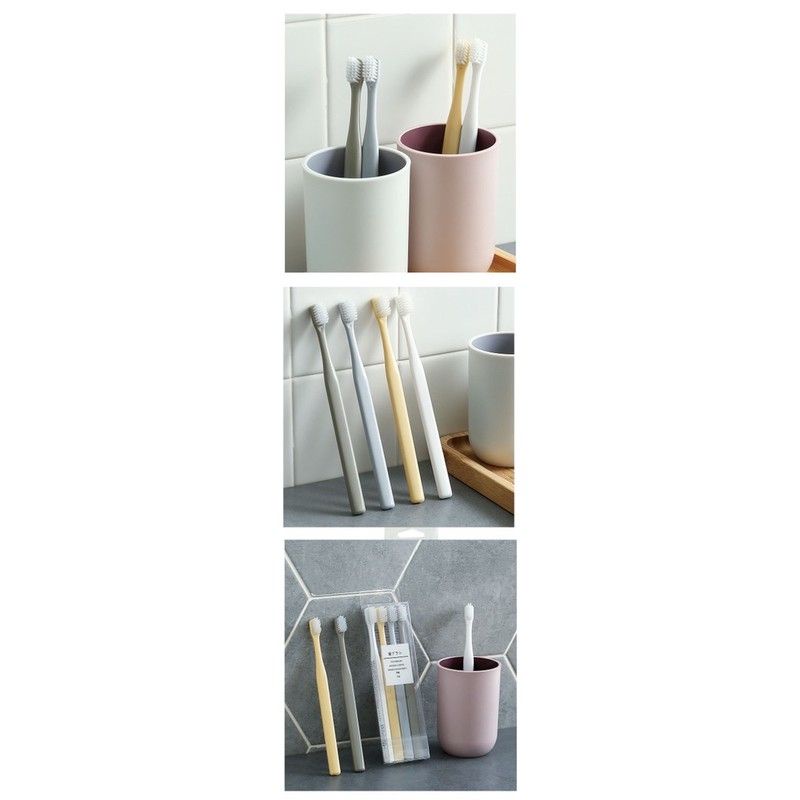 Set 4 bàn chải lúa mạch cho bé từ 1-9t