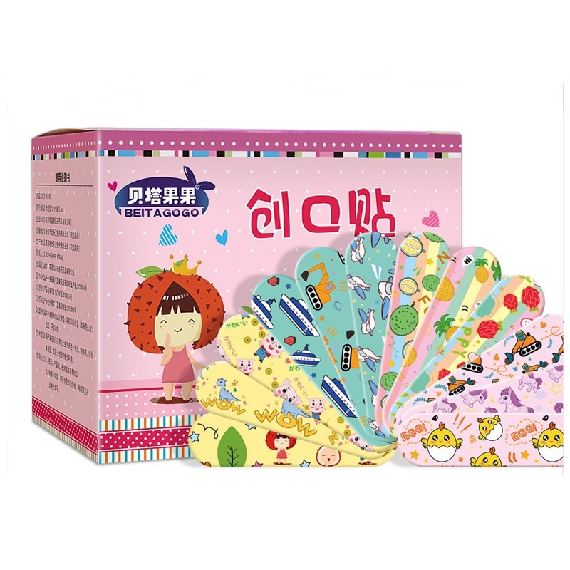 Hộp 120 miếng dán vết thương urgo hoạt hình, băng gâu cá nhân y tế sticker