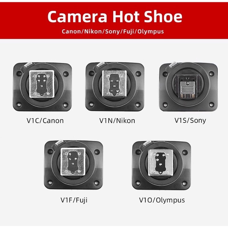 Chân Đế - Hotshoe Đèn Flash Godox V1 Canon/Nikon/Sony