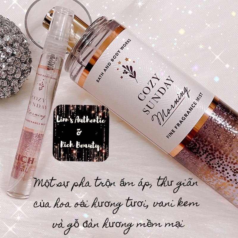 COZY SUNDAY MORNING - Xịt Thơm Toàn Thân Body Mist Bath &amp; Body Works