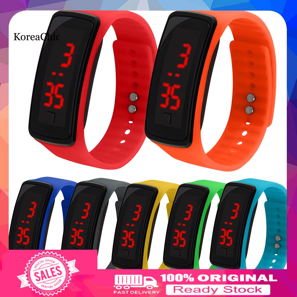 Đồng Hồ Đeo Tay Điện Tử Dây Silicone Có Đèn Led Tiện Dụng Cho Bé | BigBuy360 - bigbuy360.vn