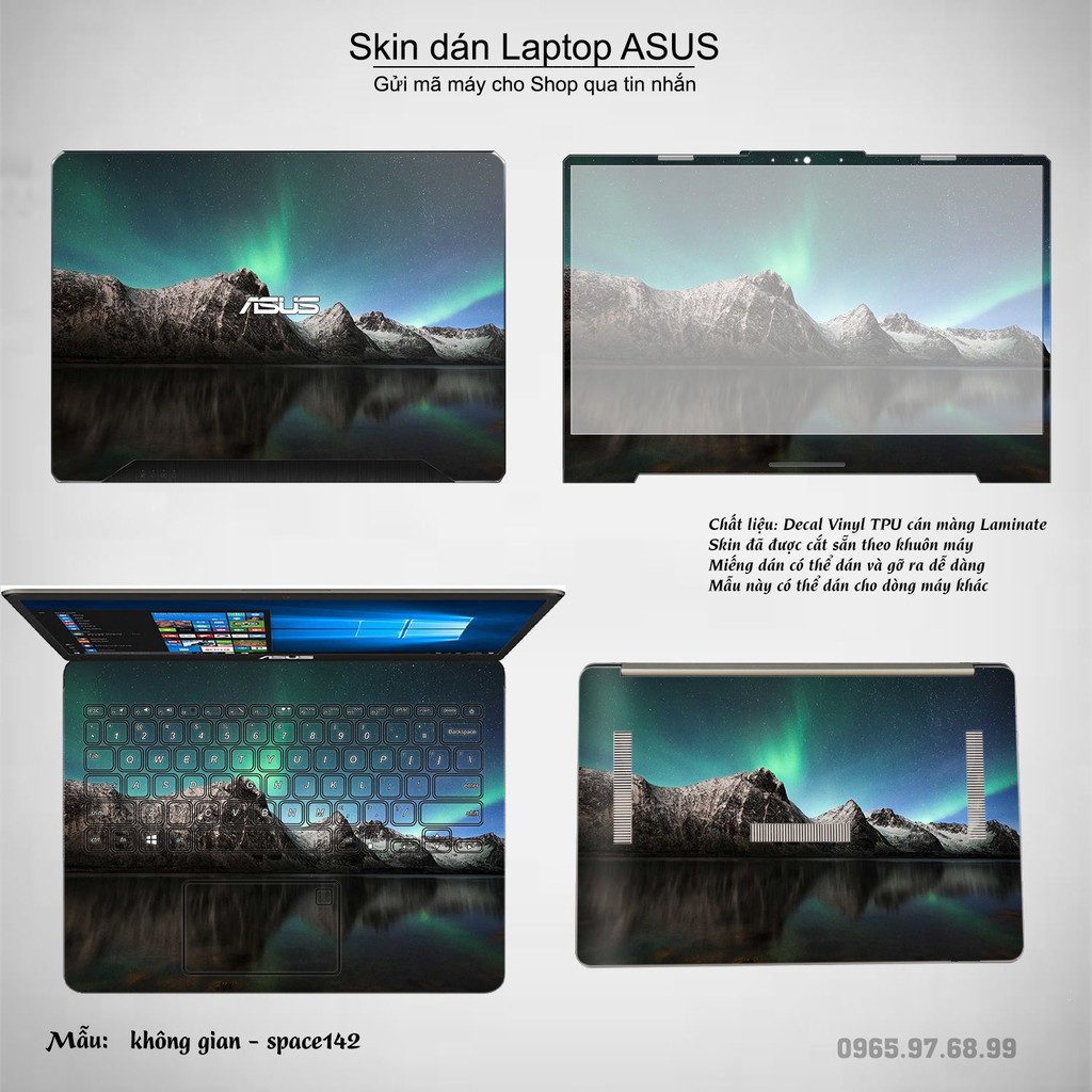 Skin dán Laptop Asus in hình không gian _nhiều mẫu 24 (inbox mã máy cho Shop)