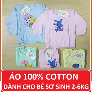 Áo sơ sinh cho bé trai bé gái 🔥TẶNG MÓC TREO TƯỜNG🔥 chất liệu 100% cotton an toàn chuyên dùng cho trẻ sơ sinh 2-6kg