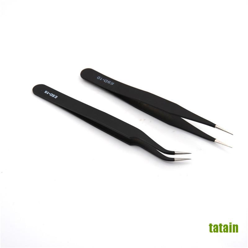 Set 2 Dụng Cụ Uốn Cong Chống Tĩnh Điện Màu Đen Thời Trang