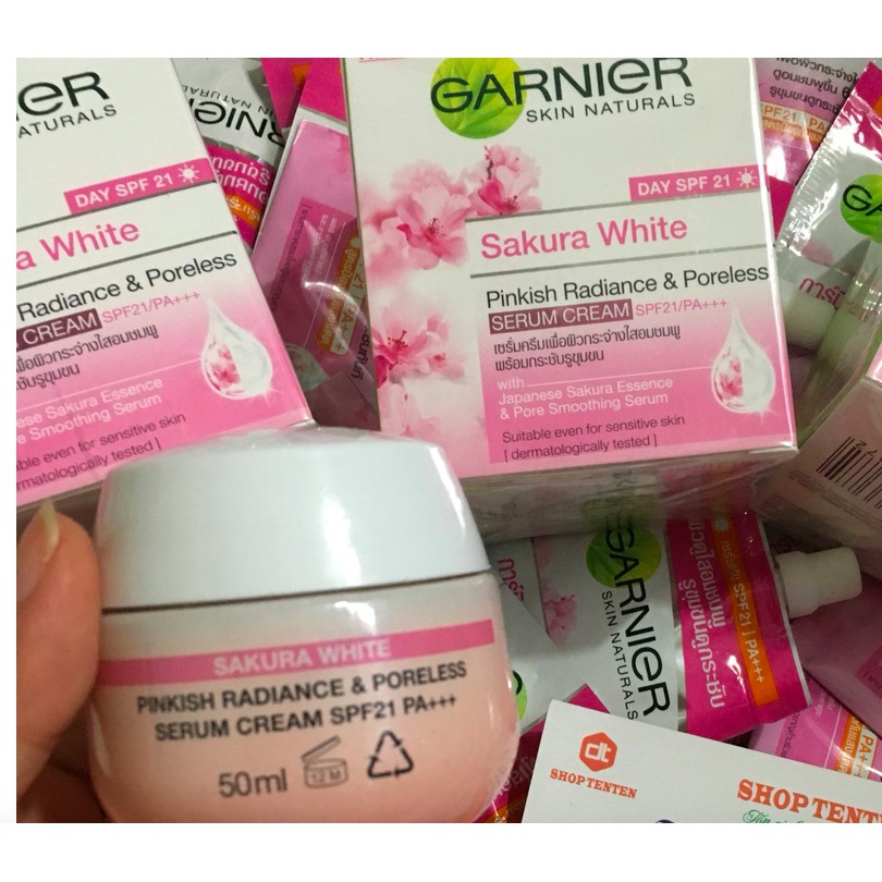 Kem Dưỡng Trắng Da Garnier Sakura White SPF21 Thái Lan