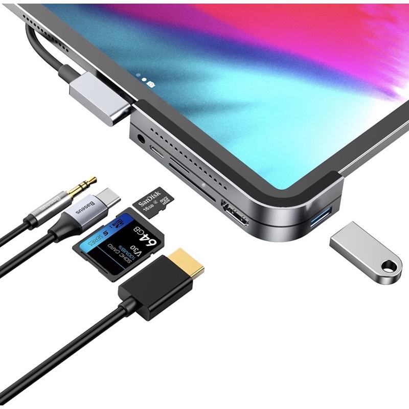 USB Hub thiết kế cong dành cho Macbook chính hãng BASEUS