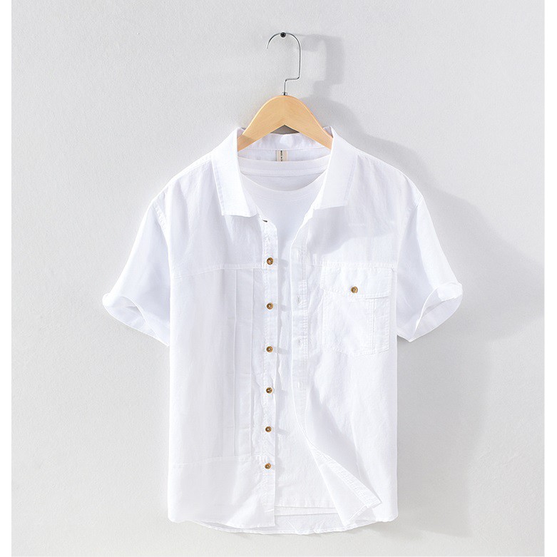 Áo Đũi Nam Sơ Mi Cộc Tay Đẹp Loại 1 - Có Túi Ngực | BigBuy360 - bigbuy360.vn