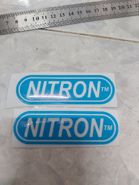 Tem Decal Sticker Trong Suốt Nitron Xanh Dán Xe,.... Giá Rẻ