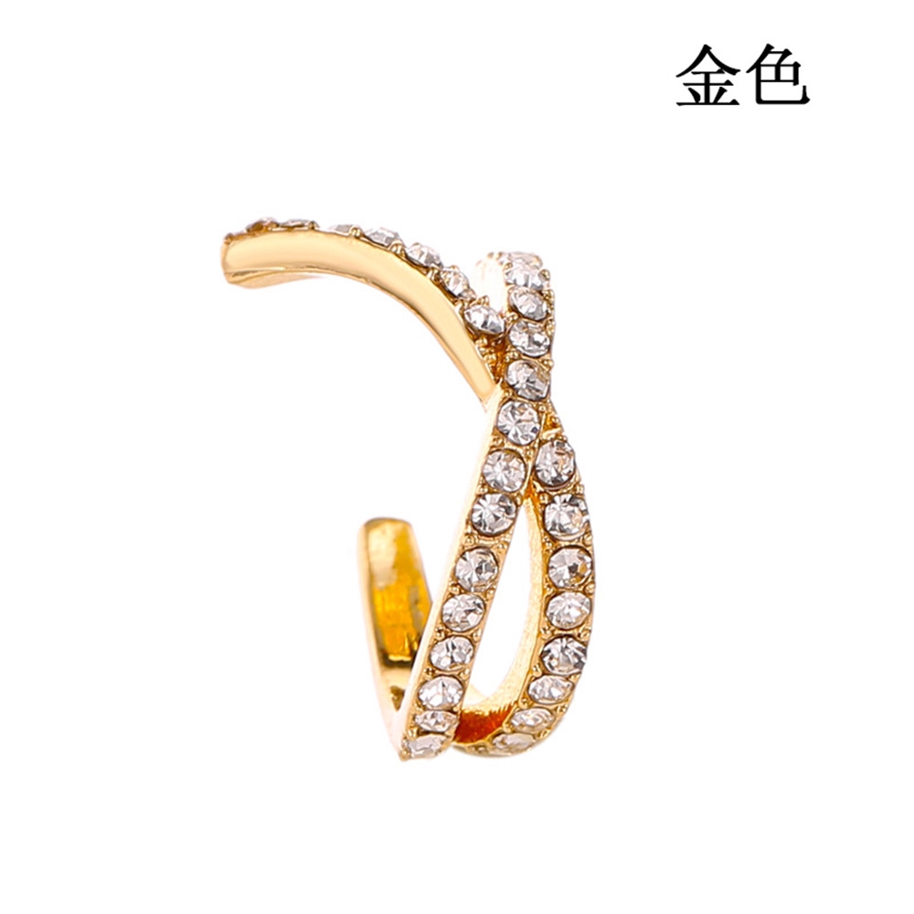 Khuyên Tai Hình Chữ Thập Đính Đá Thời Trang Hàn Quốc