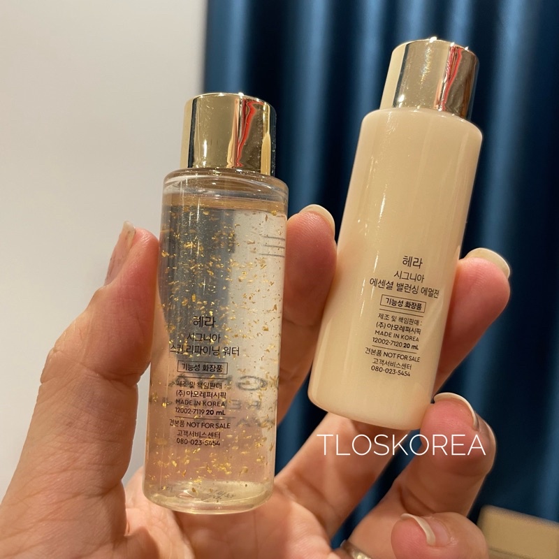 [Mẫu Mới] Nước Hoa Hồng/Sữa Sưỡng Hera Signia Water/Emulsion 20Ml -Chiết Xuất Hoa Thủy Tiên Và Vàng - Da Đẹp Sau  1 Tuần