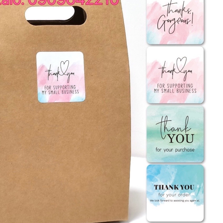 TEM_Tem dán chữ " Thank you" >