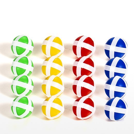 Đồ chơi ném bóng 2 mặt - Phát triển Thể chất - An toàn cho Bé - Tặng móc dán tường kèm 4 bóng dính MasterKids