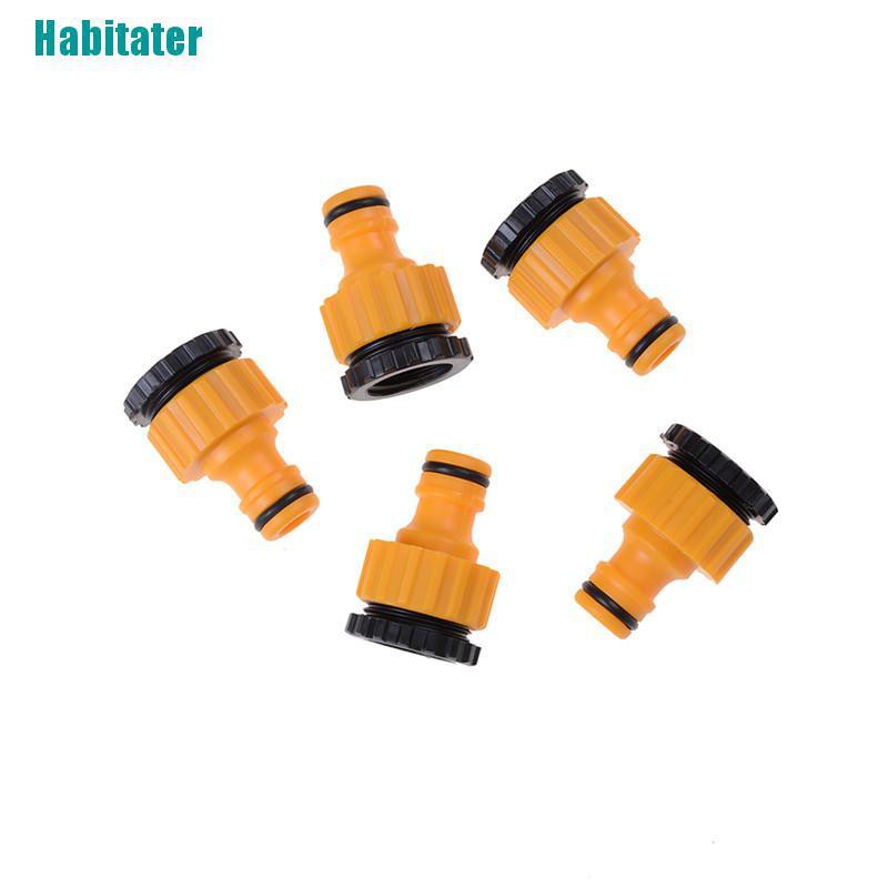 Set 5 Đầu Nối Ống Nước Tưới Vườn Chất Liệu ABS Kích Thước 1 / 2 &quot;