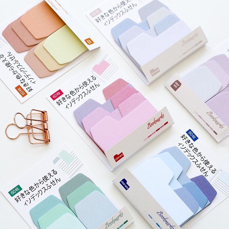 Giấy ghi chú màu Macaron phong cách Hàn Quốc độc đáo cho trường học/ văn phòng DIY