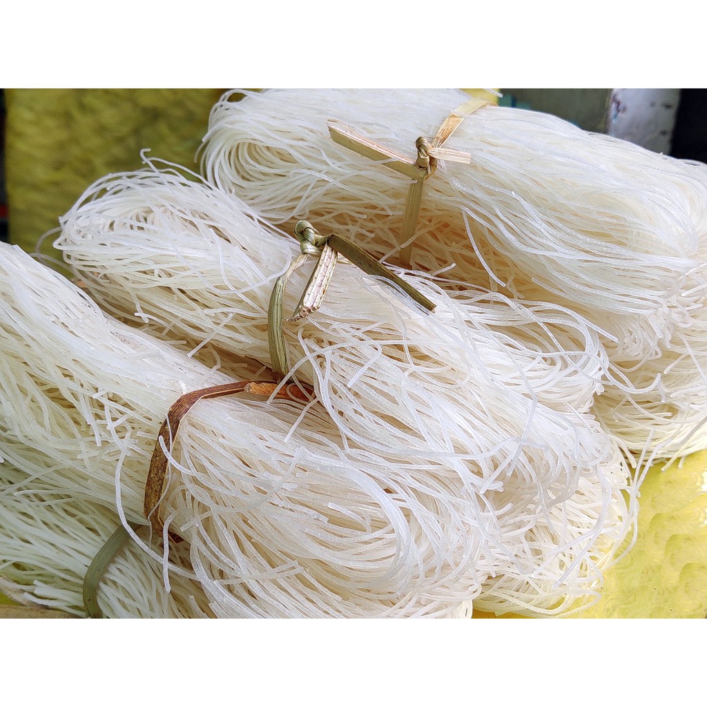 Bún Gạo Khô Bình Định (39k / 1kg - 100% từ gạo - nhà làm, dẻo dai, thơm ngon)