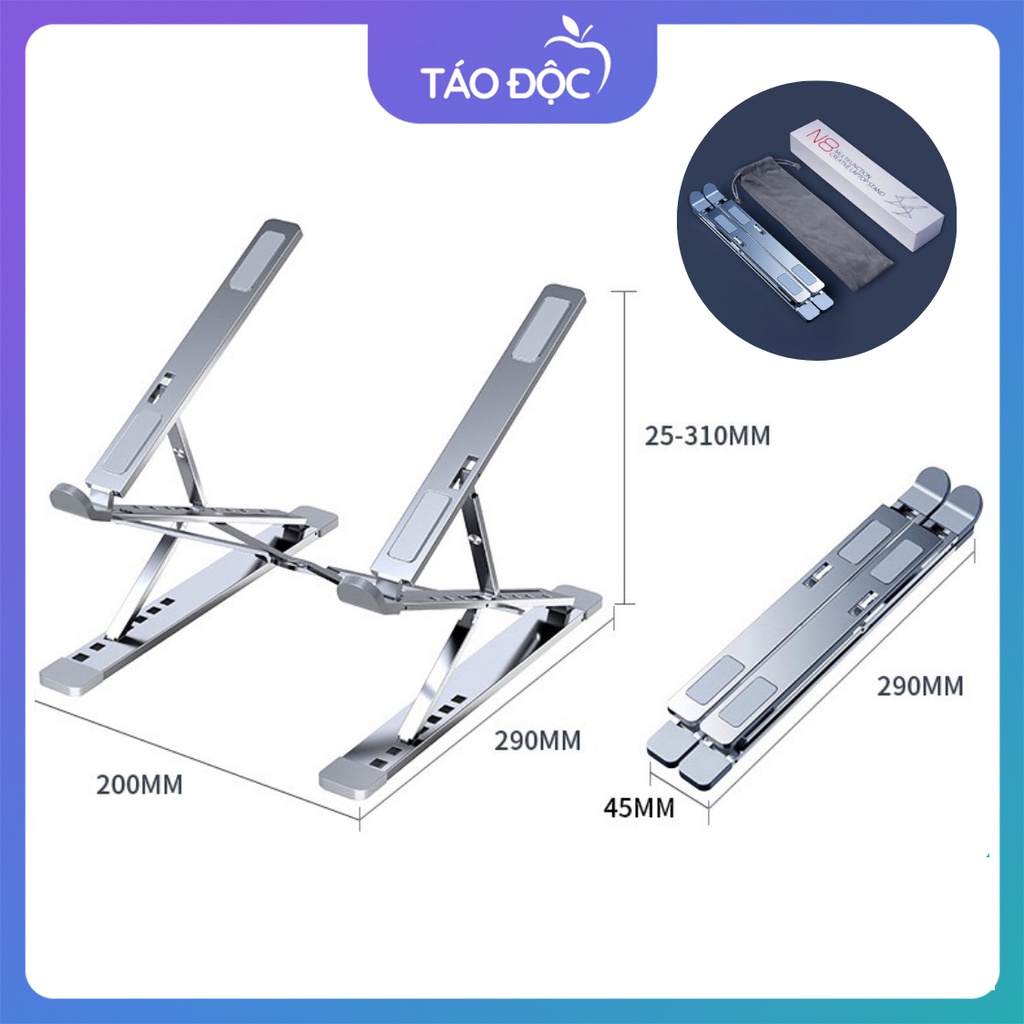 Đế Tản Nhiệt LAPTOP MACBOOK 2 tầng Cao Cấp, Kệ Macbook Laptop Mẫu N8 Nâng Cấp