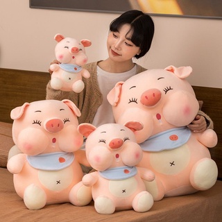 Gấu bông heo dễ thương, gấu bông heo yếm, gấu bông heo nhỏ dãi