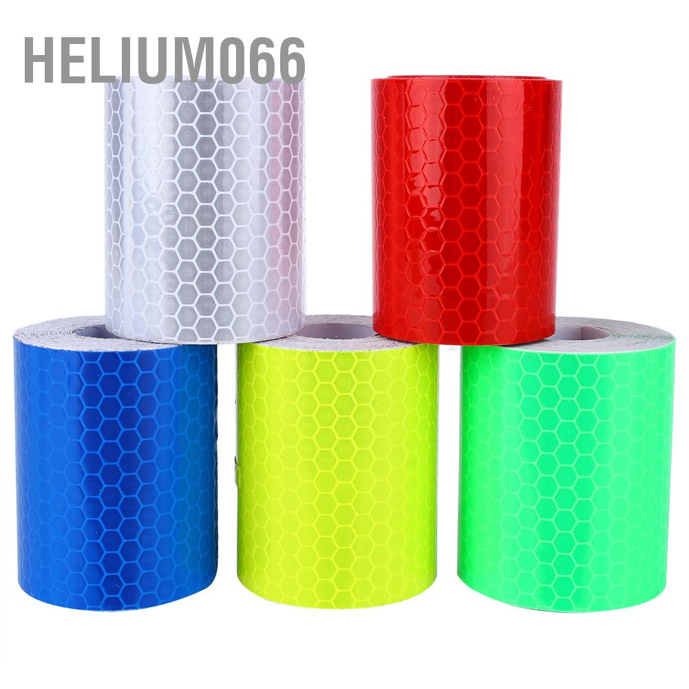 Helium066 1 chiếc Phản quang Cảnh báo an toàn Băng Dán phim Conspicuality Cuộn băng 5 màu Tùy chọn