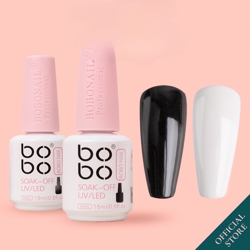 Sơn gel đen, trắng Bobo chính hãng lên màu cực chuẩn