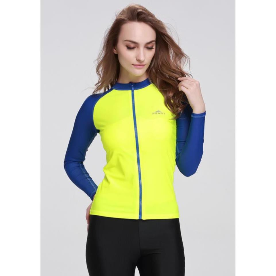 LẺ ÁO BƠI NỮ DÀI TAY KÉO KHÓA thun lạnh dày đẹp hàng SBART  ྇ '  ཾ ་ * | BigBuy360 - bigbuy360.vn