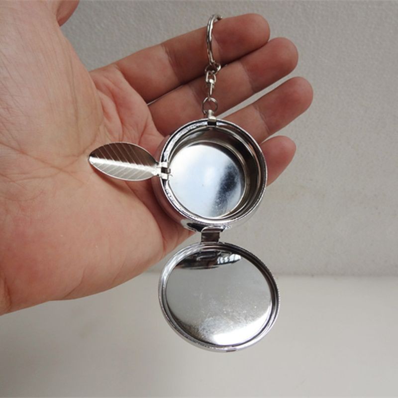 Móc khóa nhỏ gọn bằng thép không gỉ thiết kế kiểu gạt tàn độc đáo