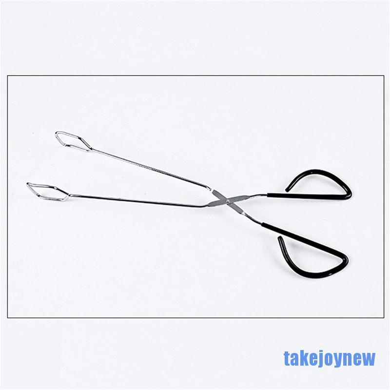 [takejoynew 0609] Kitchen Tongs Stainless Steel BBQ Food Cooking Scissors Tongs Buffet Pliers