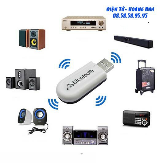 USB bluetooth BT-163 và HJX-001 - Bluetooth 5.0 Biến Loa Thường Thành Loa Bluetooth [GiaSi261]