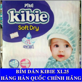 Bỉm dán kibie XL25 (nguyên tem) - Hàng hàn quốc chính hãng