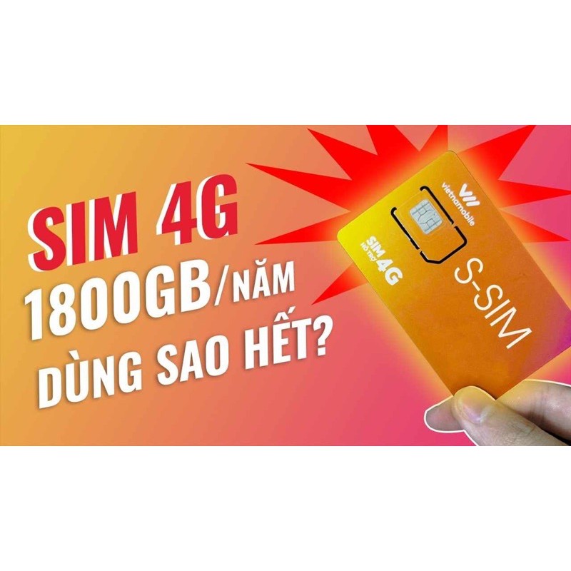 [SIM VIETNAMOBILE] 1800GB 1 năm Data Siêu khủng