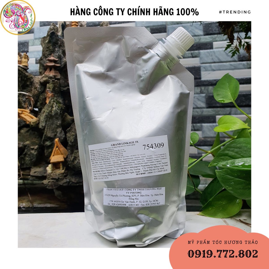 Bộ phục hồi MILBON GRAND LINKAGE 3 bước cho tóc sợi to hư tổn nặng Nhật Bản 600mlx3