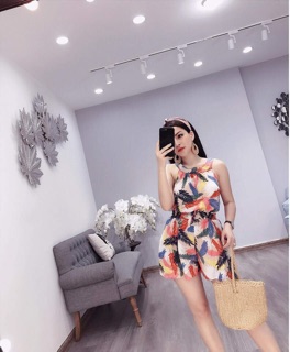 Bộ mặc ở nhà yếm tơ đũi