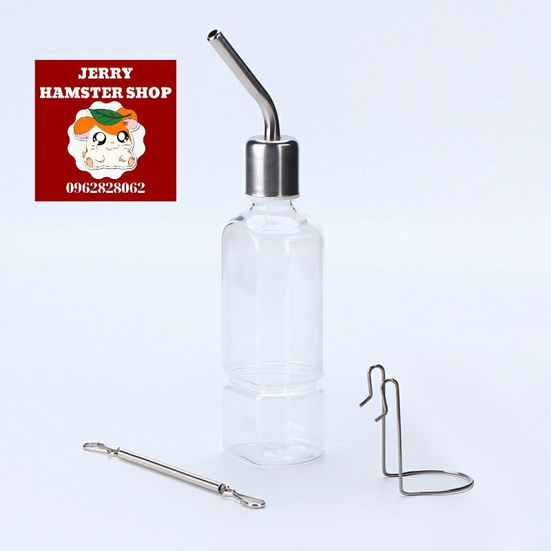 Bình bi sắt 180ml cho hamster,thỏ,bọ ú