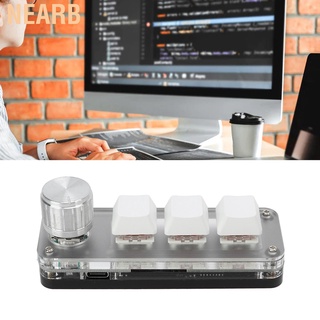Nearb Mini 3 Key Keypad Mechanical White Gaming Keyboard Programmable One Handed❤GIP