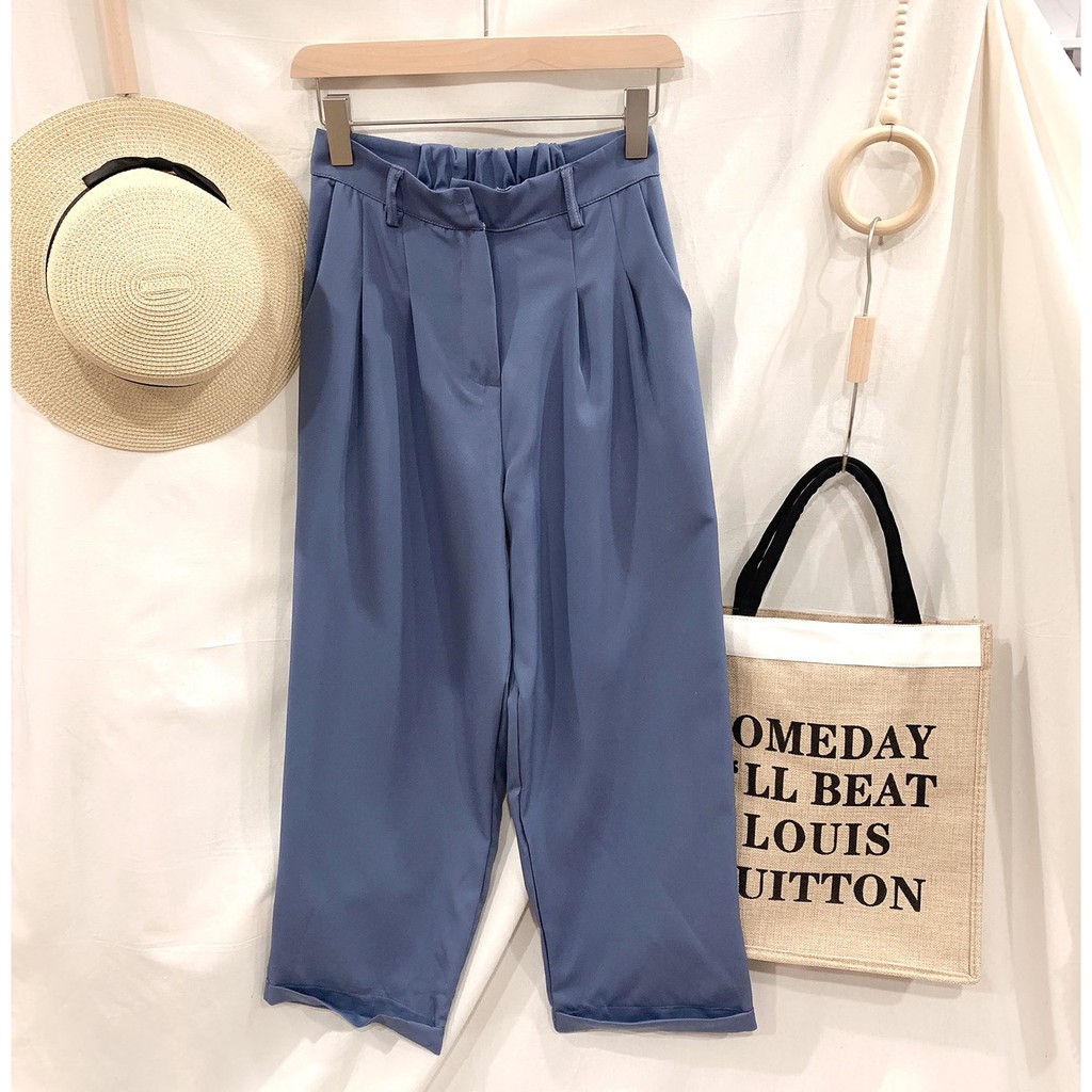 Quần dài nữ cạp cao [VIDEO+ẢNH THẬT] quần suông nữ QC dấu khuy khóa kéo + chun sau, quần kiểu đẹp phong cách ulzzang Q97 | BigBuy360 - bigbuy360.vn