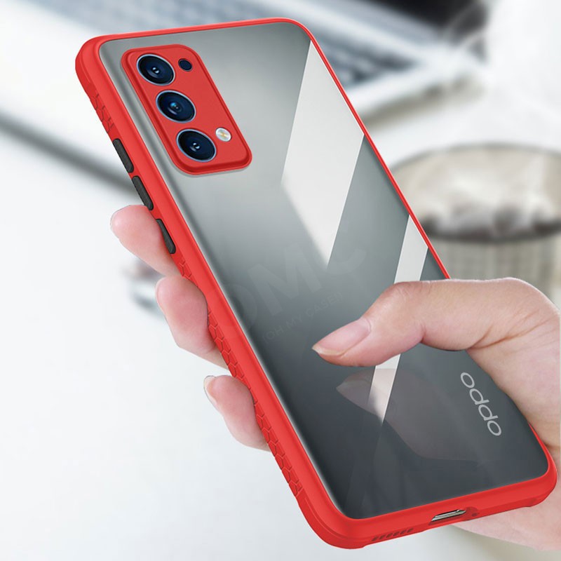 Ốp Điện Thoại Cứng Cạnh Mềm Chống Sốc Trong Suốt Cho Oppo Reno4 | BigBuy360 - bigbuy360.vn